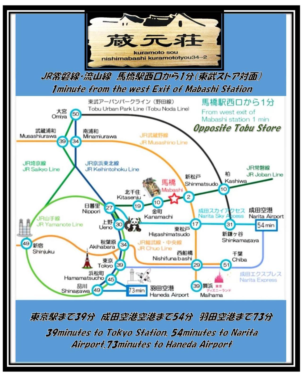 Villa 東京近隣 蔵元荘 駅近 交通便利 à Matsudo Extérieur photo